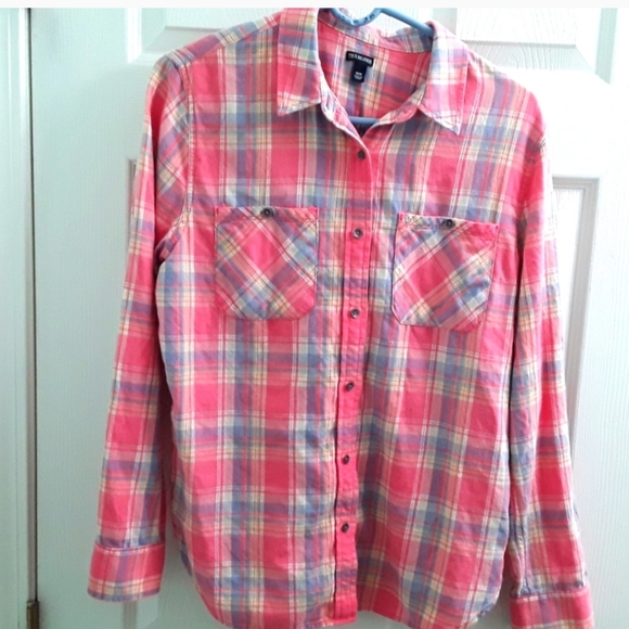True Religion Tops - True Religion Plaid Western Button Front Shirt